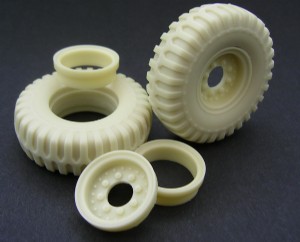 KFS 1/24 卡車輪組 14.00x20 橫紋胎 1